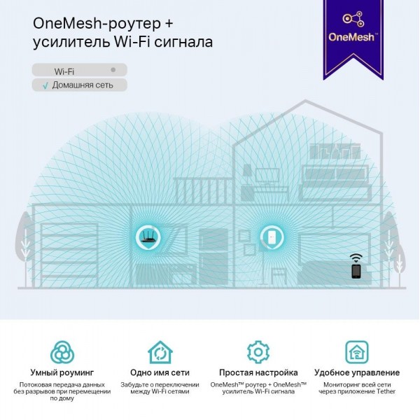 TP-Link Усилитель Wi-Fi сигнала AC1200