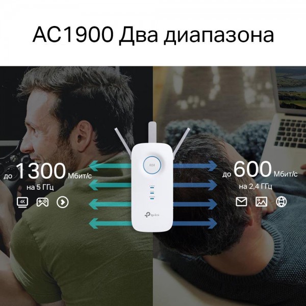 TP-Link Усилитель Wi-Fi сигнала AC1900 с поддержкой Mesh
