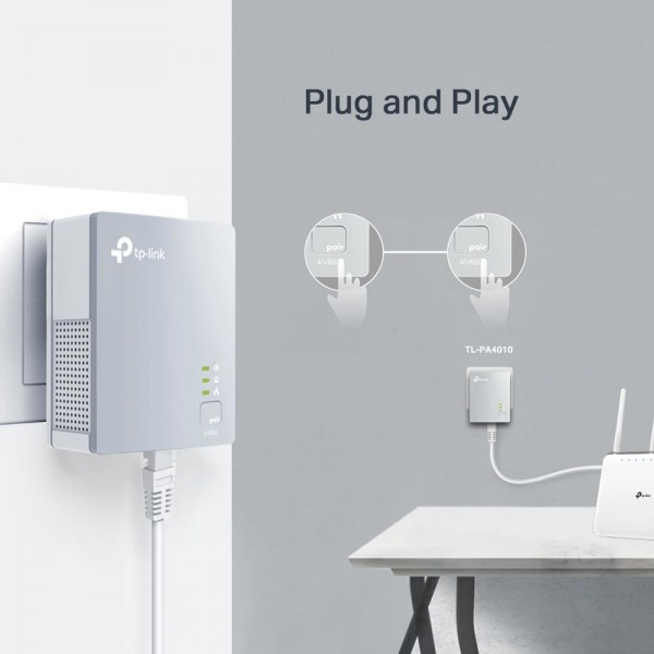 TP-Link AV600 Комплект адаптеров Powerline TP-Link AV600 Комплект адаптеров Powerline