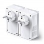 TP-Link Комплект адаптеров Powerline AV600 со встроенной розеткой TP-Link Комплект адаптеров Powerline AV600 со встроенной розеткой