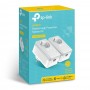 TP-Link Комплект адаптеров Powerline AV600 со встроенной розеткой TP-Link Комплект адаптеров Powerline AV600 со встроенной розеткой