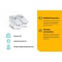 TP-Link Комплект адаптеров Powerline AV600 со встроенной розеткой TP-Link Комплект адаптеров Powerline AV600 со встроенной розеткой
