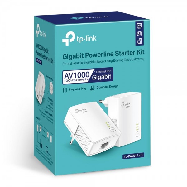 TP-Link Комплект гигабитных адаптеров Powerline AV1000