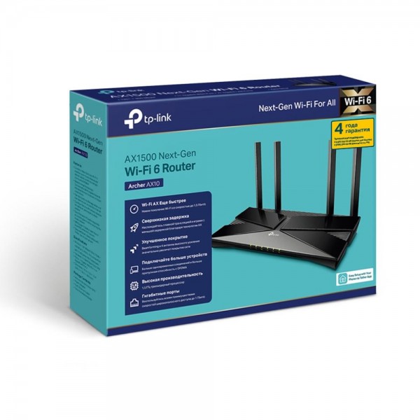 TP-Link Двухдиапазонный гигабитный Wi‑Fi роутер AX1500 с поддержкой Mesh