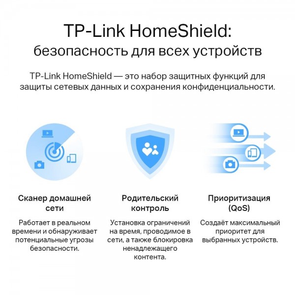 TP-Link Двухдиапазонный гигабитный Wi‑Fi роутер AX3000 с поддержкой Mesh