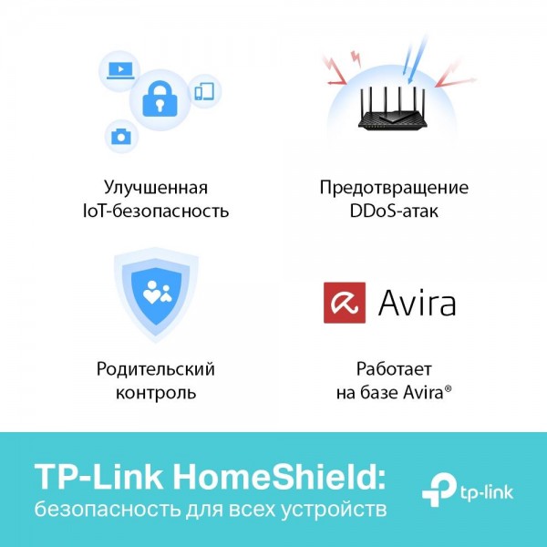 TP-Link Двухдиапазонный гигабитный Wi‑Fi роутер AX5400 с поддержкой Mesh TP-Link Двухдиапазонный гигабитный Wi‑Fi роутер AX5400 с поддержкой Mesh